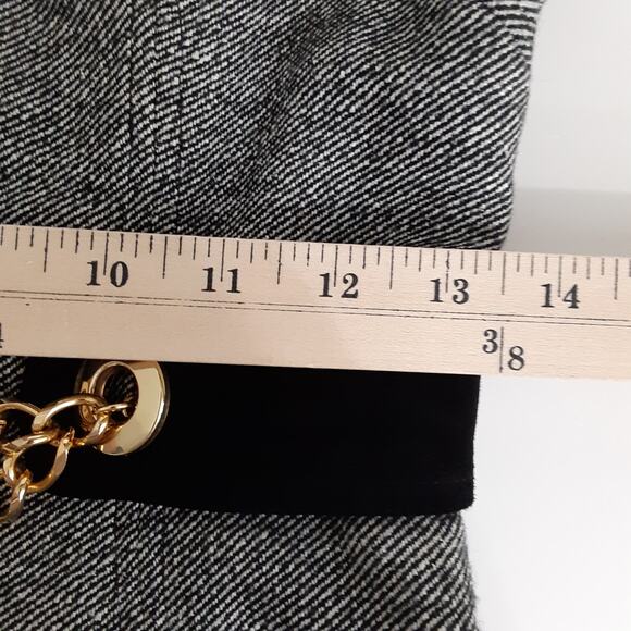 Vintage 60s Milly of New York Shift Dress Wool Silk Tweed Mini Sheath Belted - Picture 12 of 14